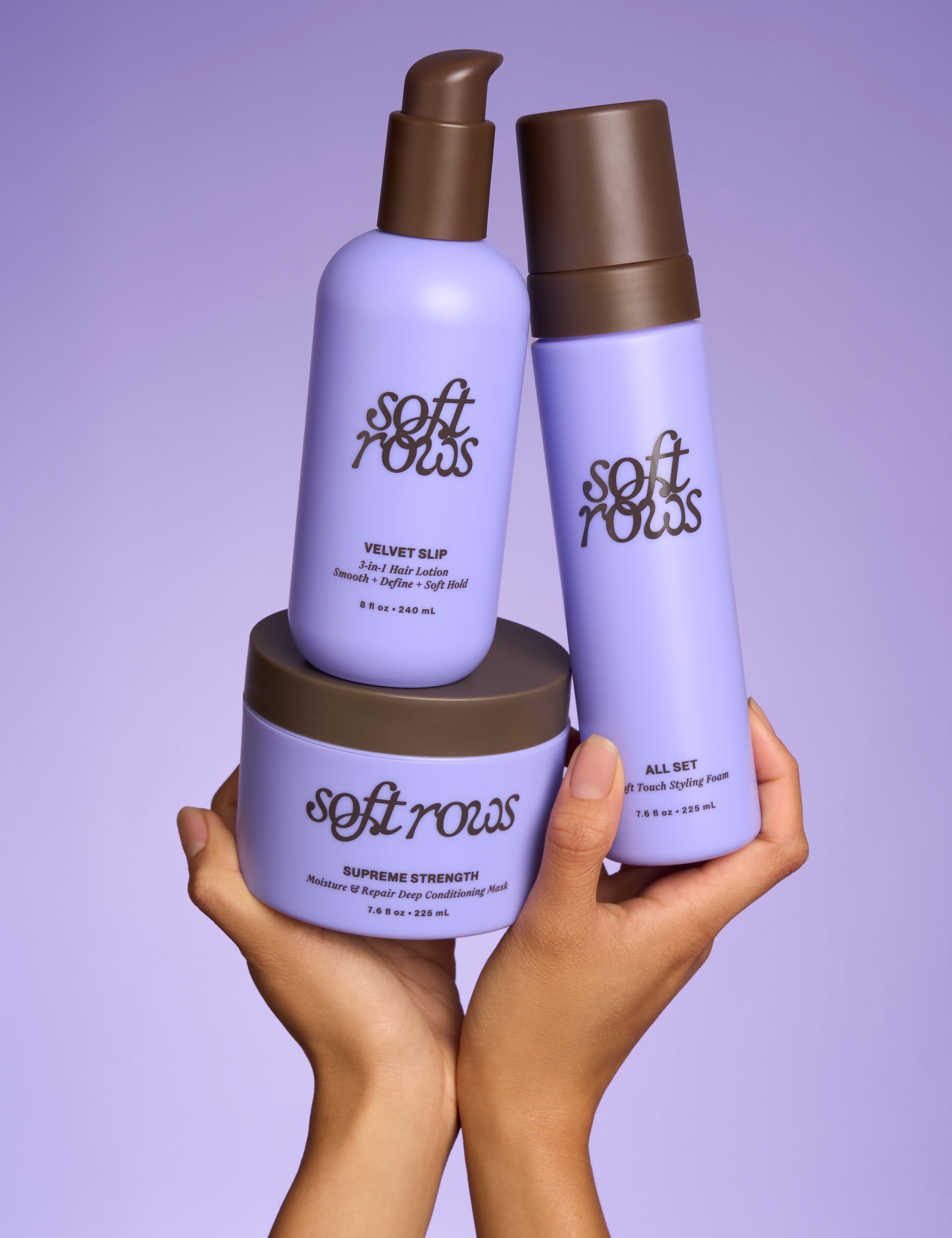 Soft Rows hair mask hair foam hair lotion for textured hair 
