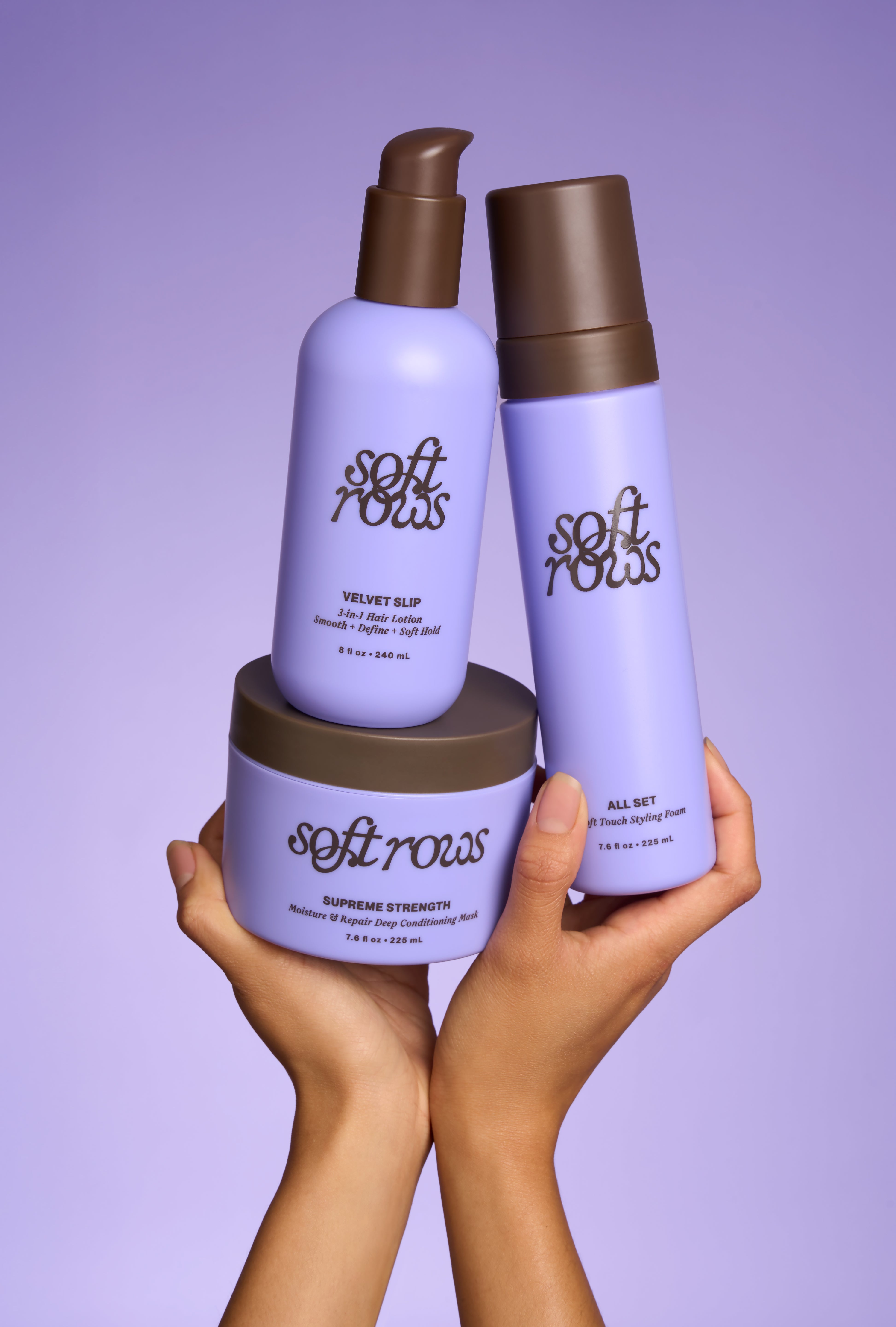 Soft Rows hair mask hair foam hair lotion for textured hair 